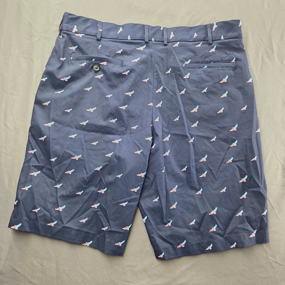 Walter Hagen Perfect 11 Golf Shorts Navy American Eagle Size 38 - Measured 37